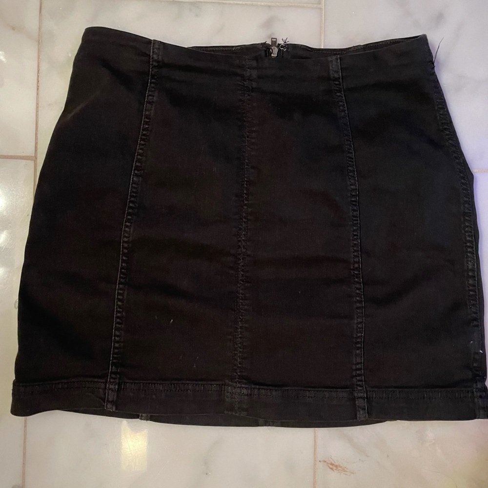 Black Free People Mini Skirt
